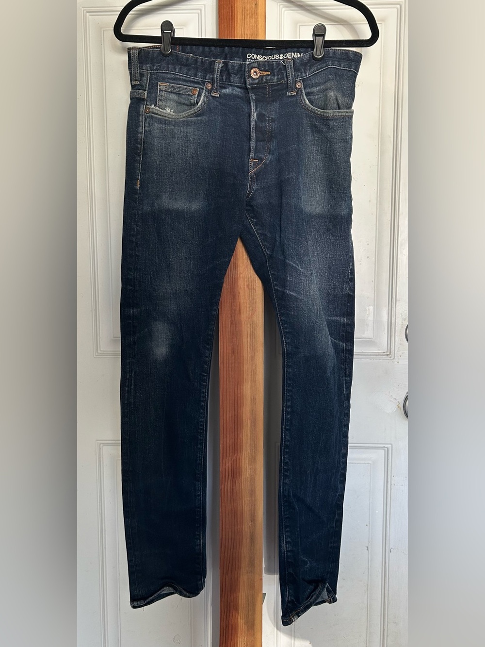 H&M Slim Jeans in Dark Blue Wash